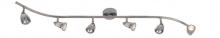 Trans Globe W-466-6 BN - 6LT TRACK-WAVE-GU10-DOWN RODS